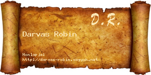 Darvas Robin névjegykártya